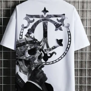 Tričko Skull white